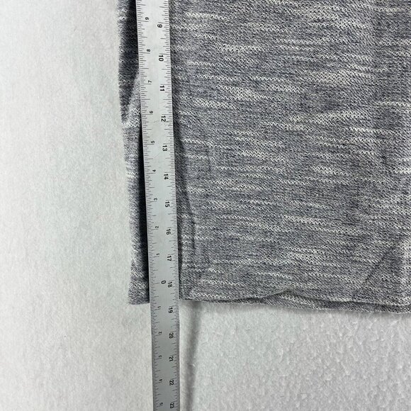 Sonoma Mini Skirt Women's S Gray Heathered Drawstring Pockets Knitted Straight - Picture 4 of 8